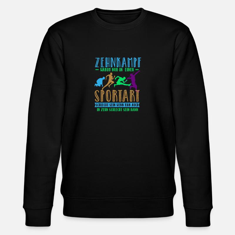 Zehnkampf - Stanley/Stella Unisex Bio-Sweatshirt CHANGER  - Schwarz