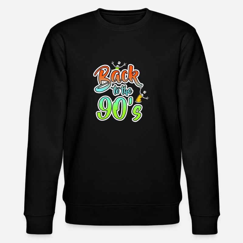 90er - Stanley/Stella Unisex Bio-Sweatshirt CHANGER  - Schwarz