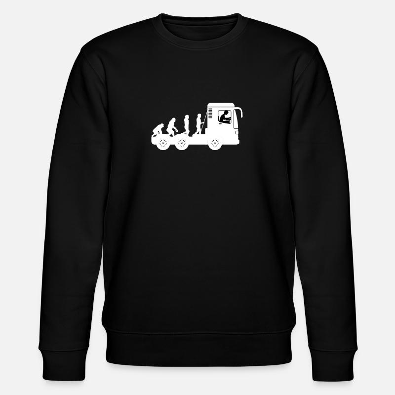 LKW Fahrer Evolution - Stanley/Stella Unisex Bio-Sweatshirt CHANGER  - Schwarz