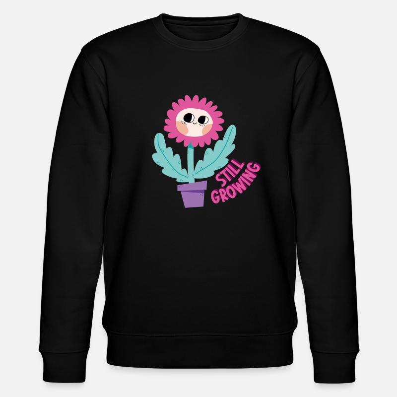 Still Growing - Stanley/Stella Unisex Bio-Sweatshirt CHANGER  - Schwarz