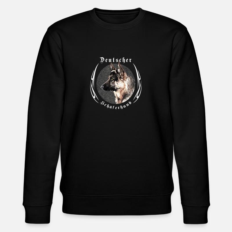 Deutscher Schäferhund - Stanley/Stella Unisex Bio-Sweatshirt CHANGER  - Schwarz