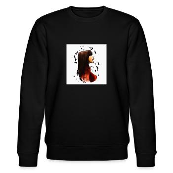 Elektra is back in my Heart - Stanley/Stella Unisex Bio-Sweatshirt CHANGER  - Schwarz - Vorne - Nik (191cm) & Marisol (170cm)