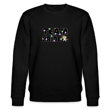 Magisches Team Braut Junggesellinnenabschied - Stanley/Stella Unisex Bio-Sweatshirt CHANGER  - Schwarz - Vorne - Nik (191cm) & Marisol (170cm)
