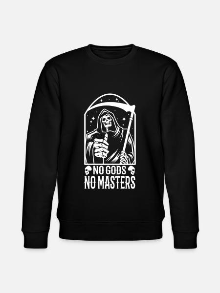 No Gods No Masters - Stanley/Stella CHANGER Unisex Organic Sweatshirt - black