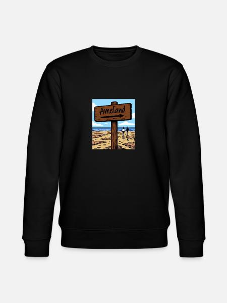 Ameland Beach - Stanley/Stella CHANGER Unisex Organic Sweatshirt - black
