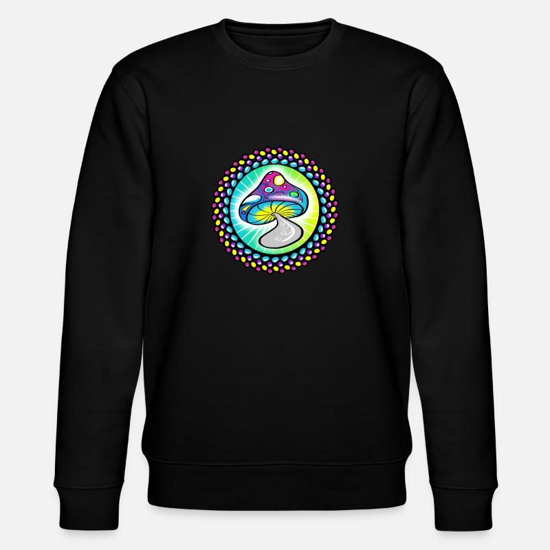 Trippy Goa Champignon - Sweat bio CHANGER Stanley/Stella Unisexe - noir