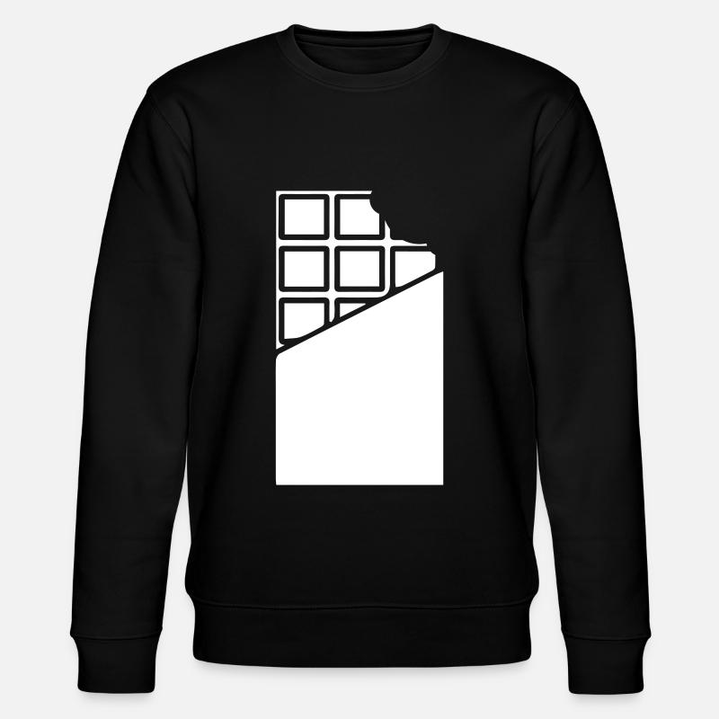 Chocolate Icon Symbol - Stanley/Stella CHANGER Unisex Organic Sweatshirt - black