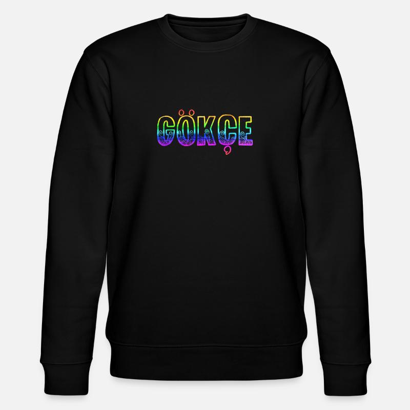 gökçe rs regenbogen - Stanley/Stella Unisex Bio-Sweatshirt CHANGER  - Schwarz