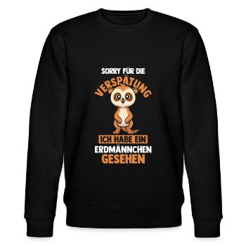 Erdmännchen - Stanley/Stella Unisex Bio-Sweatshirt CHANGER  - Schwarz - Vorne - Nik (191cm) & Marisol (170cm)