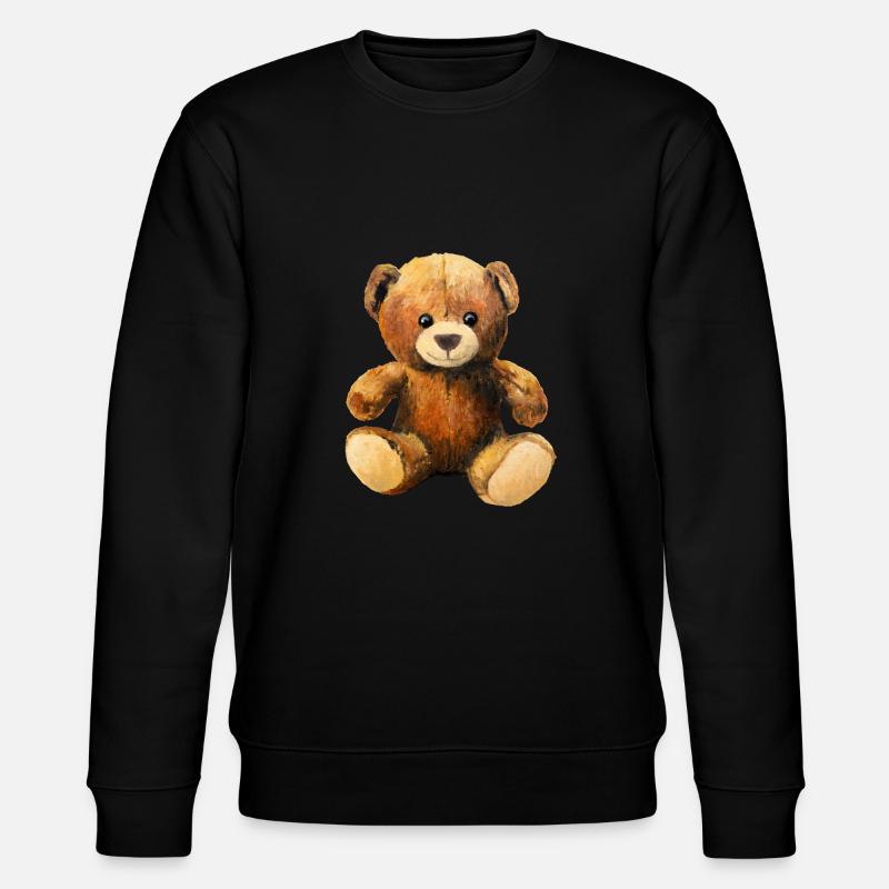 miś - Ekologiczna bluza unisex Stanley/Stella CHANGER  - czarny