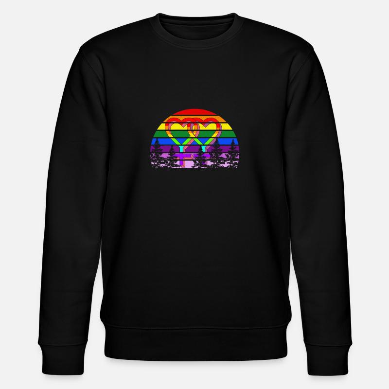 Lgbt - Stanley/Stella Unisex Bio-Sweatshirt CHANGER  - Schwarz