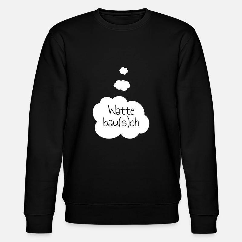Wattebau(s)ch Bauch - Stanley/Stella Unisex Bio-Sweatshirt CHANGER  - Schwarz