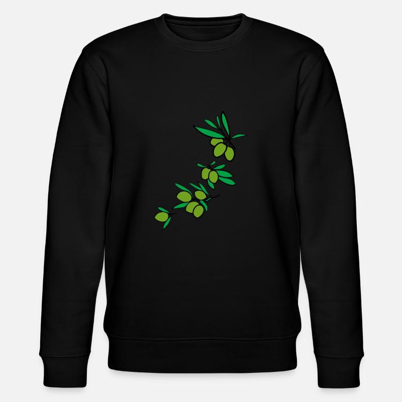 Olives vertes fraîches 2 - Sweat bio CHANGER Stanley/Stella Unisexe - noir