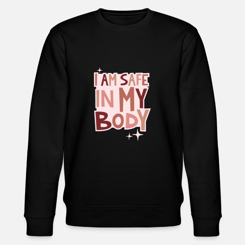 I am safe lettering - Stanley/Stella Unisex Bio-Sweatshirt CHANGER  - Schwarz