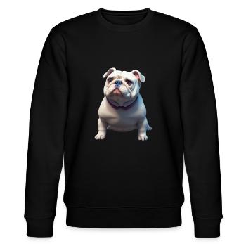 Old English Bulldog - Stanley/Stella Unisex Bio-Sweatshirt CHANGER  - Schwarz - Vorne - Nik (191cm) & Marisol (170cm)