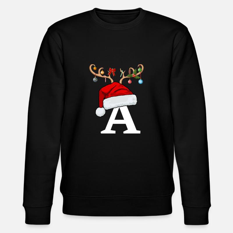Brief an den Weihnachtshut - Stanley/Stella Unisex Bio-Sweatshirt CHANGER  - Schwarz