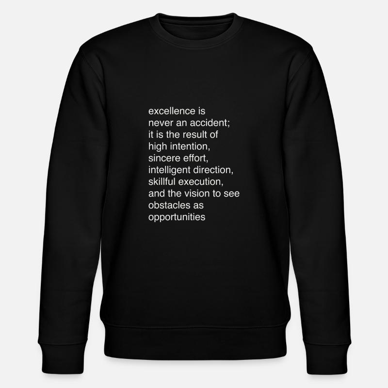 Excellence - Sweat bio CHANGER Stanley/Stella Unisexe - noir