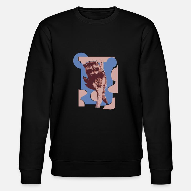Wildtiere - Stanley/Stella Unisex Bio-Sweatshirt CHANGER  - Schwarz