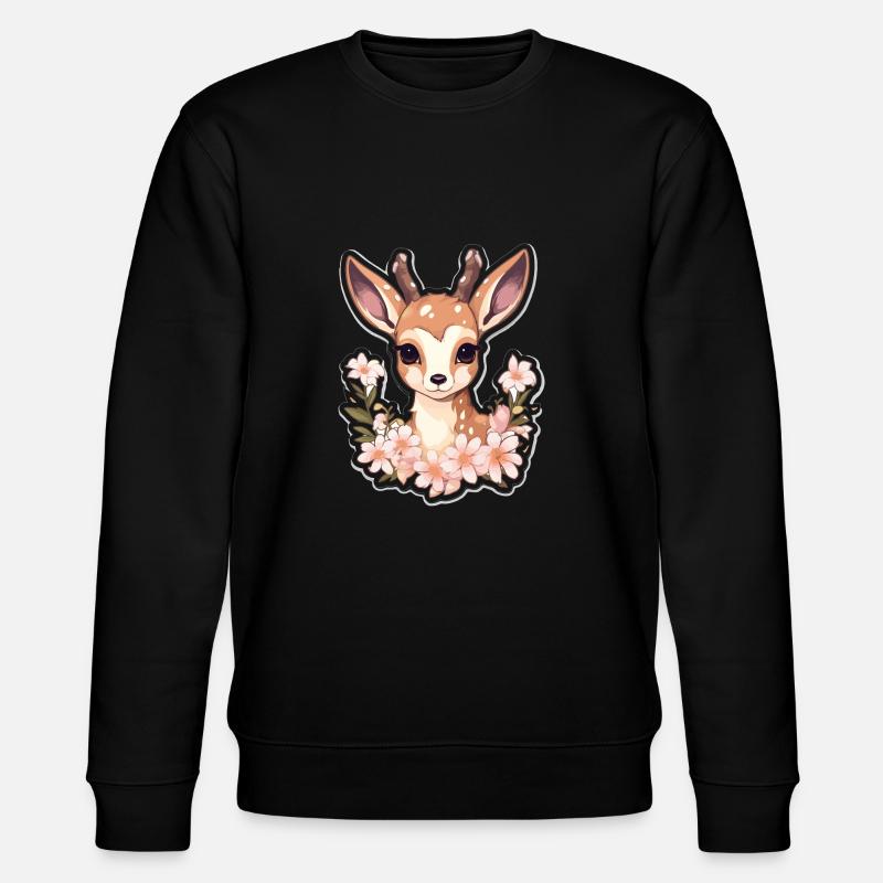 Chevreuil - Sweat bio CHANGER Stanley/Stella Unisexe - noir