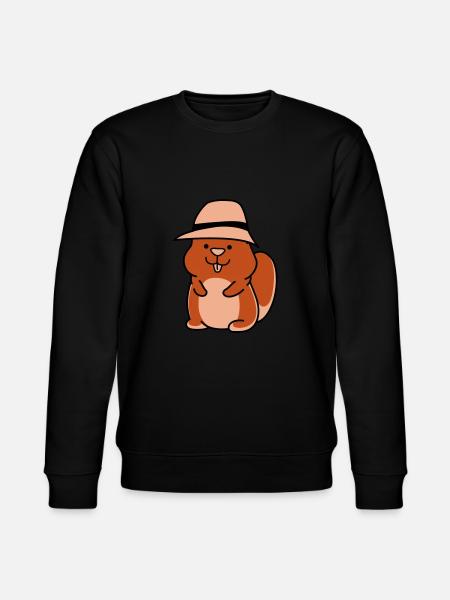 Hamster drôle - Sweat bio CHANGER Stanley/Stella Unisexe - noir