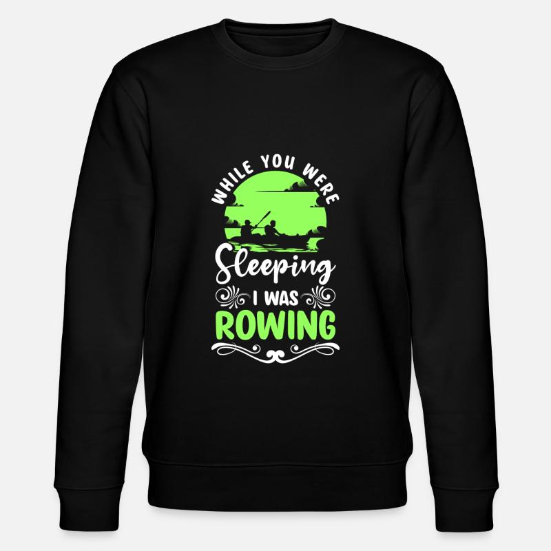 Boat Rowing Eight Paddle - Stanley/Stella CHANGER Unisex Organic Sweatshirt - black