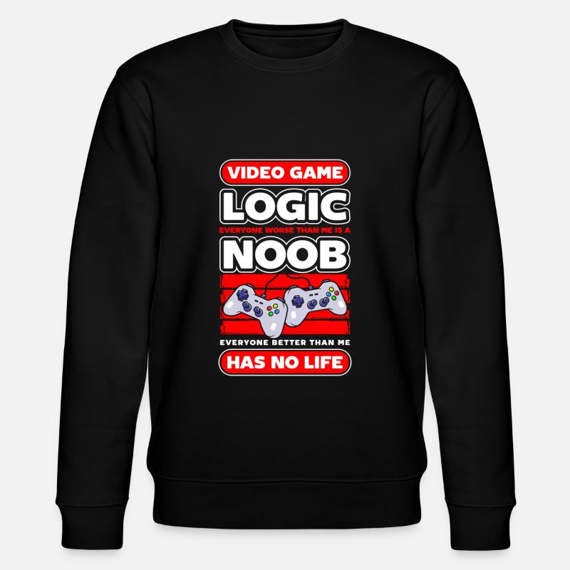 E-Sports Online Computer Geek - Stanley/Stella CHANGER Unisex Organic Sweatshirt - black