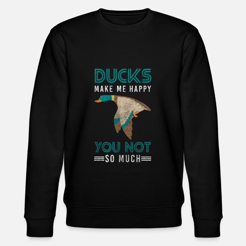 Duckling Rubber Duck Beak Bathing - Stanley/Stella CHANGER Unisex Organic Sweatshirt - black