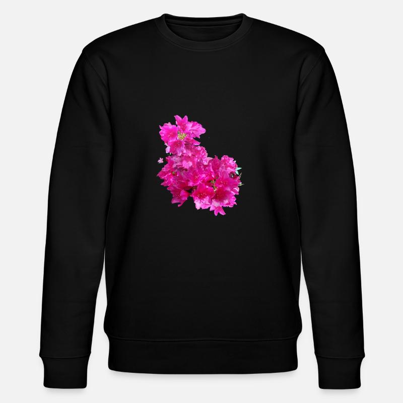laurier-rose,fleur,lotus,vigne,floral,fleurs - Sweat bio CHANGER Stanley/Stella Unisexe - noir