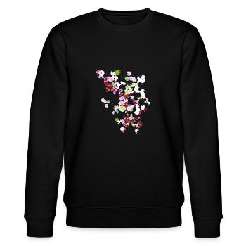 Wiese,blumen,blume, bunte blumen - Stanley/Stella Unisex Bio-Sweatshirt CHANGER  - Schwarz - Vorne - Nik (191cm) & Marisol (170cm)
