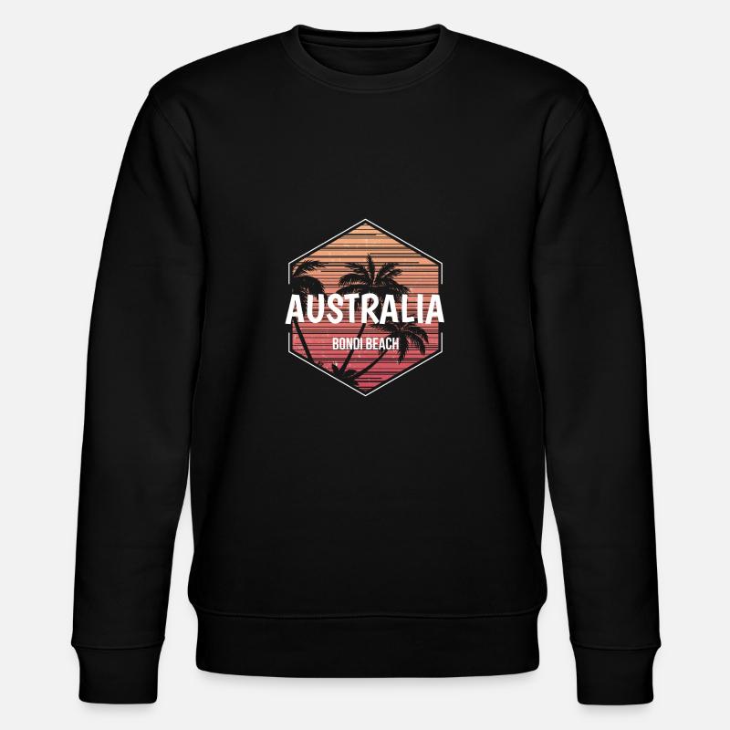 Bondi Beach Vacation Souvenir - Stanley/Stella CHANGER Unisex Organic Sweatshirt - black