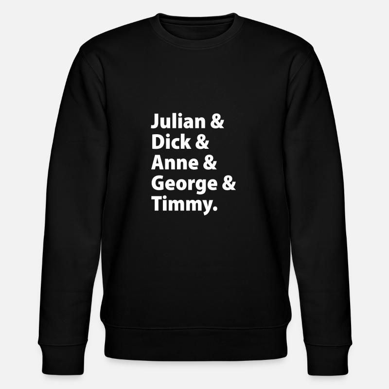 Julian & Dick & Anne & George & Timmy - Stanley/Stella Unisex Bio-Sweatshirt CHANGER  - Schwarz