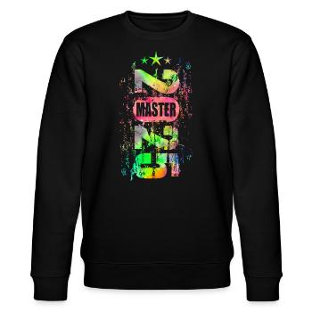 Master 2025 bunt - Stanley/Stella Unisex Bio-Sweatshirt CHANGER  - Schwarz - Vorne - Nik (191cm) & Marisol (170cm)