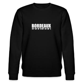 Coordonnées de Bordeaux - Sweat bio CHANGER Stanley/Stella Unisexe - noir - Devant - Nik (191cm) & Marisol (170cm)