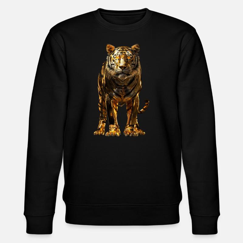 Tiger - Stanley/Stella Unisex Bio-Sweatshirt CHANGER  - Schwarz