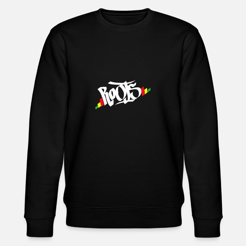 Roots Rasta - Stanley/Stella Unisex Bio-Sweatshirt CHANGER  - Schwarz