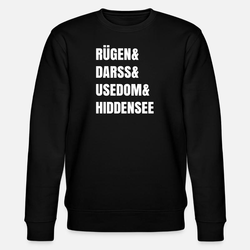 Rügen Darß Usedom Hiddensee - Stanley/Stella Unisex Bio-Sweatshirt CHANGER  - Schwarz