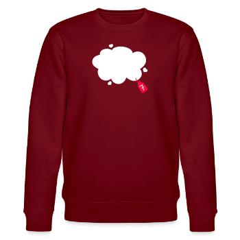 Wolke 7 - Stanley/Stella Unisex Bio-Sweatshirt CHANGER  - Burgunderrot - Vorne - Nik (191cm) & Marisol (170cm)