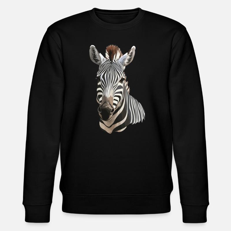 Zebra - Stanley/Stella Unisex Bio-Sweatshirt CHANGER  - Schwarz