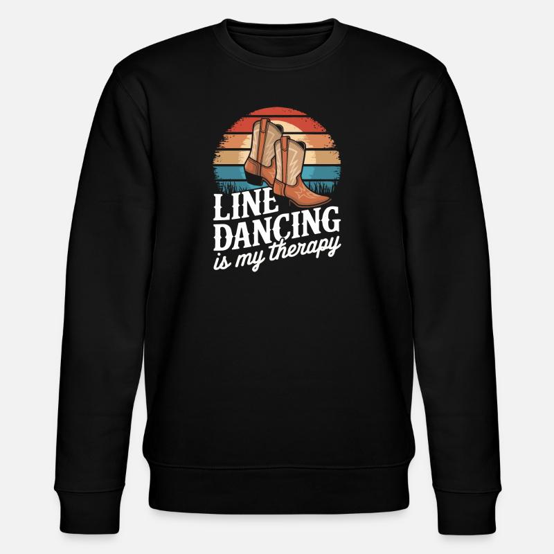 Line Dancing Dancing Dancers - Stanley/Stella CHANGER Unisex Organic Sweatshirt - black