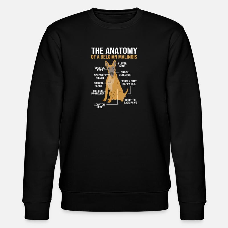 Belgischer Malinois - Stanley/Stella Unisex Bio-Sweatshirt CHANGER  - Schwarz