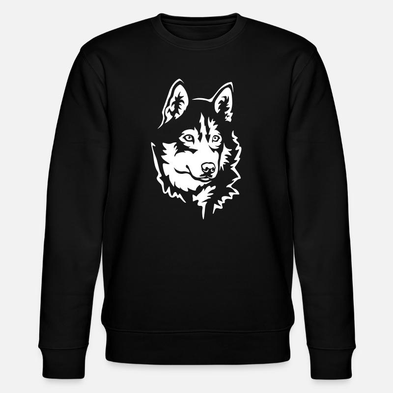 Tête Husky « Black Edition » - Sweat bio CHANGER Stanley/Stella Unisexe - noir