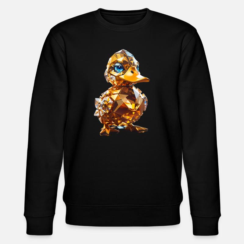 Kristall Ente - Stanley/Stella Unisex Bio-Sweatshirt CHANGER  - Schwarz