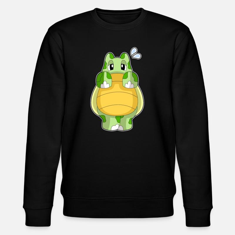 Turtle Shy - Stanley/Stella CHANGER Unisex Organic Sweatshirt - black
