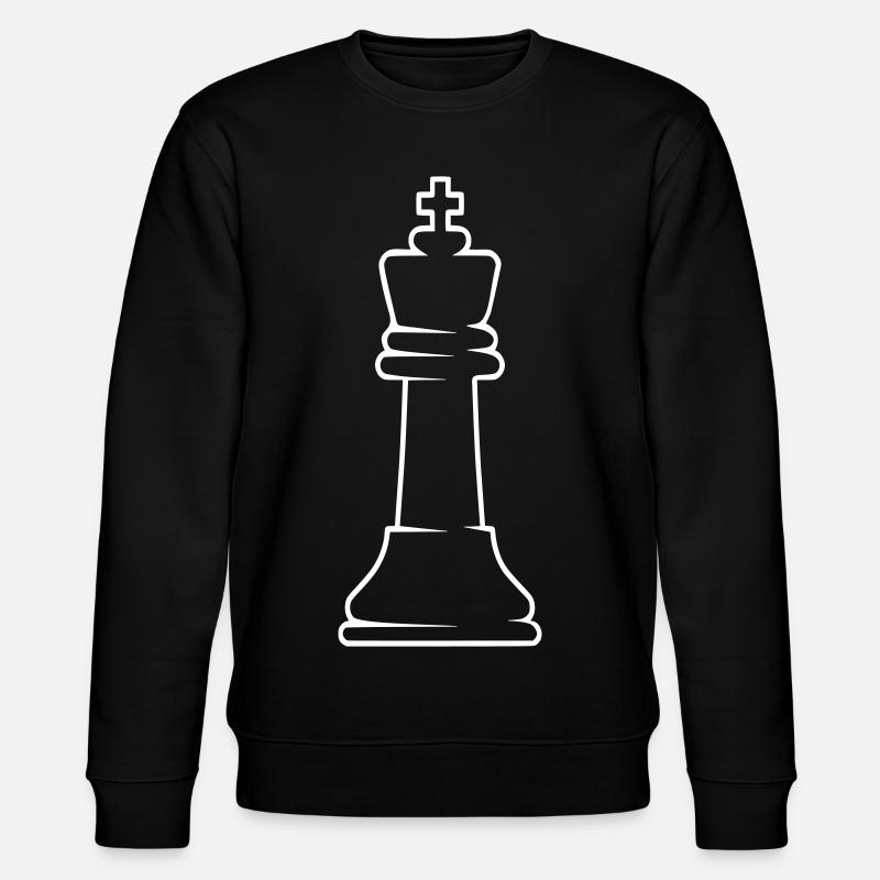 Schachfigur König - Stanley/Stella Unisex Bio-Sweatshirt CHANGER  - Schwarz