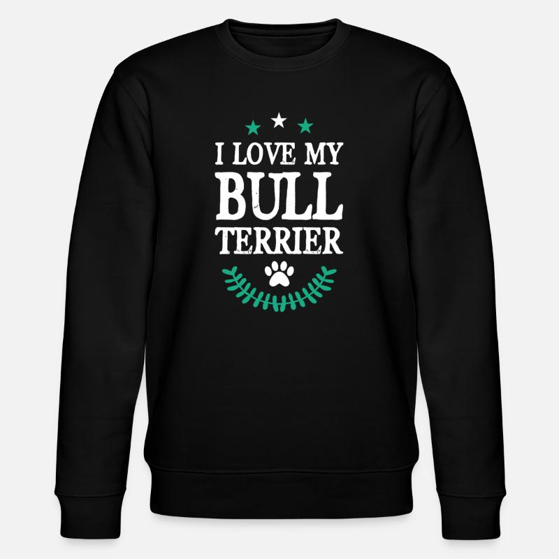 BULL TERRIER - Stanley/Stella Unisex Bio-Sweatshirt CHANGER - Schwarz