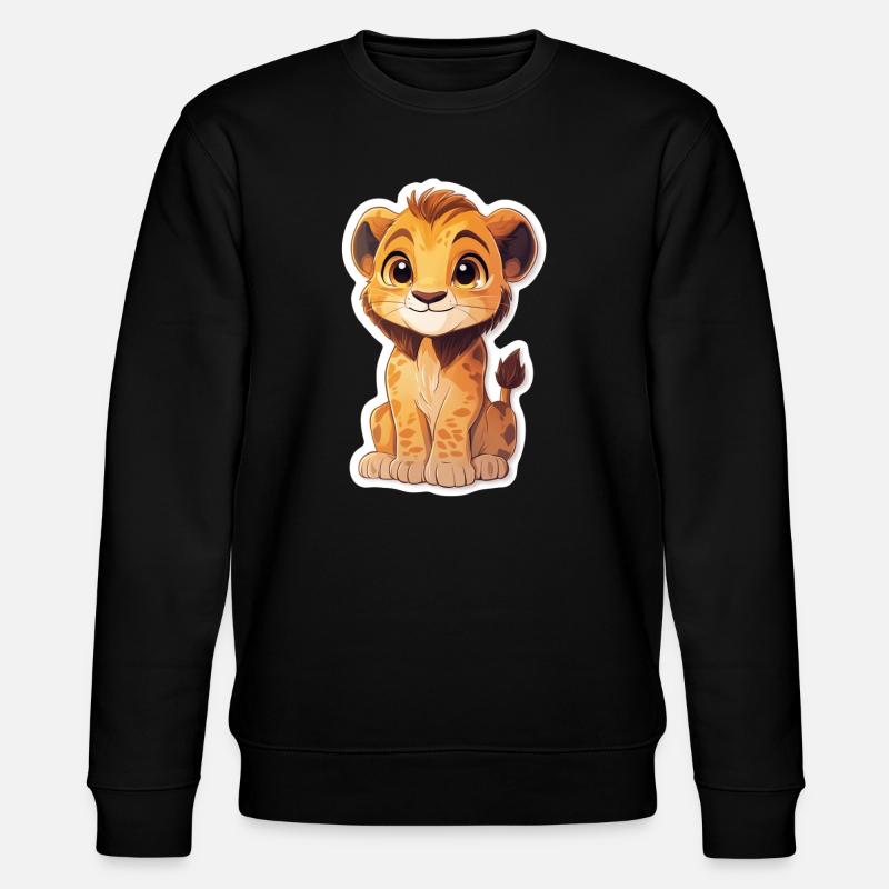 Löwe - Stanley/Stella Unisex Bio-Sweatshirt CHANGER  - Schwarz