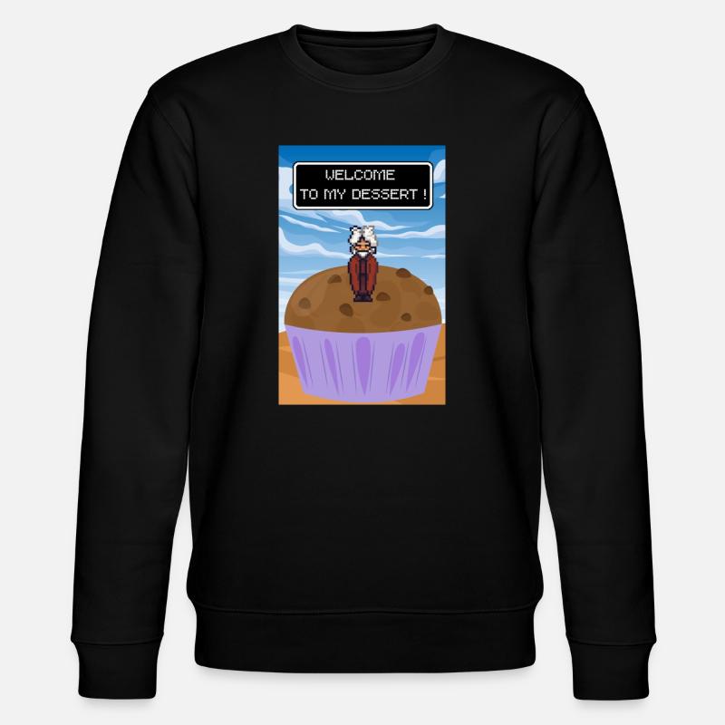 Willkommen zum Dessert - Stanley/Stella Unisex Bio-Sweatshirt CHANGER  - Schwarz