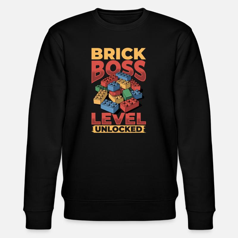Blocs de construction Enfants Brick Builder - Sweat bio CHANGER Stanley/Stella Unisexe - noir