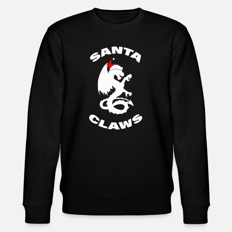 SANTA CLAWS - Stanley/Stella Unisex Bio-Sweatshirt CHANGER  - Schwarz