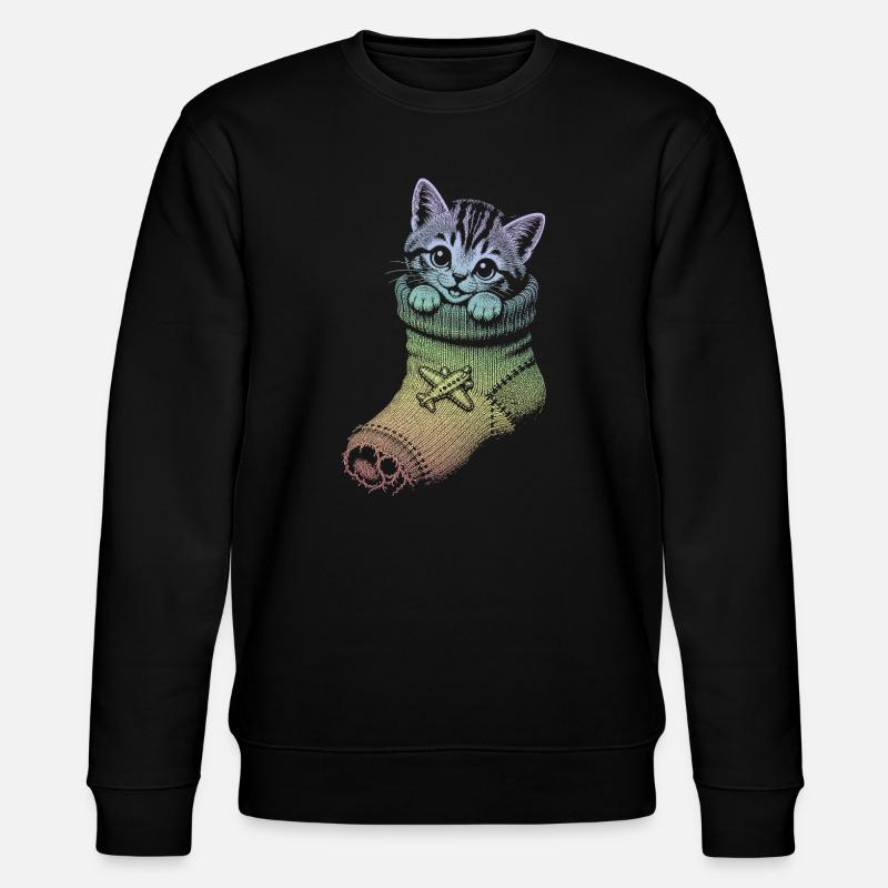 Kitten - Stanley/Stella CHANGER Unisex Organic Sweatshirt - black